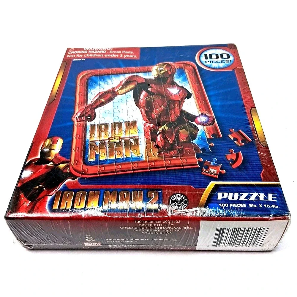 MARVEL IRON MAN 2 MOVIE JIGSAW PUZZLE 100 PIECES New **SEALED***
